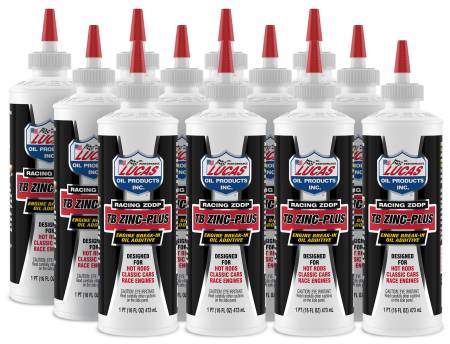 LUCAS OIL - Lucas Motor Oil Additive 16 oz Squeeze Bottle Set of 12 High Zinc 10063
