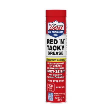 LUCAS OIL - Lucas Grease - Red N Tacky - Conventional - 14 oz Cartridge - Each LUC10005