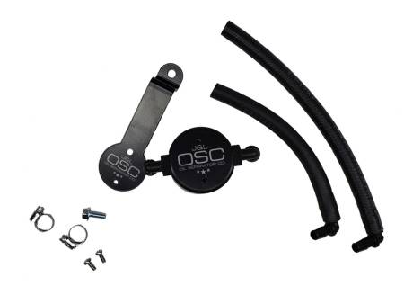 J&L Oil Separator Co - J&L 16-22 Toyota Tacoma 3.5L Driver Side Oil Separator 3.0 - Black Anodized