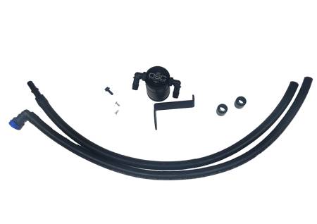 J&L Oil Separator Co - J&L 2019-2020 Ford Ranger 2.3L Driver Side Oil Separator 3.0 - Blk Anodized