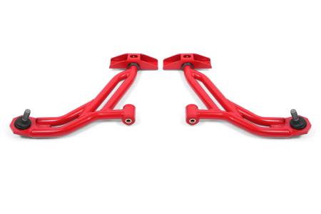 BMR Suspension - BMR 10-14 Ford Mustang / Shelby GT500 Non-Adj. Lower A-Arms (Poly/Delrin) - Red
