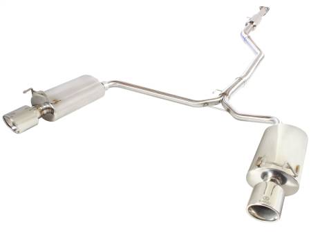 aFe Power (Advanced FLOW Engineering) - aFe Takeda Exhaust 304SS Dual Cat-Back w/ Polished Tips 13-17 Honda Accord LX/EX/EX-L Sedan L4 2.4L