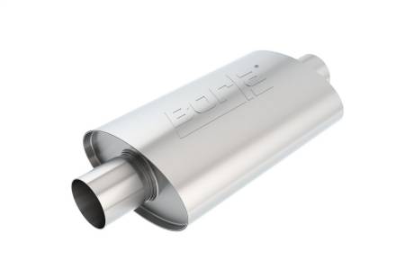 Borla - Borla XR-1 Racing Sportsman 2 1/2 inch Outlet / 2 1/2 inch Inlet 12in Case Oval Muffler