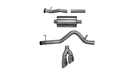 CORSA Performance - Corsa 2017-2022 Chevy Colorado 3.6L Extended Cab/ Long Bed Sport Cat-Back System Single Rear Exit