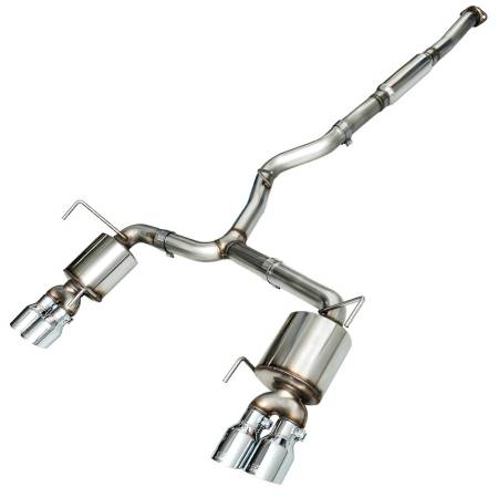 AWE Tuning - AWE 2015+ Subaru WRX VA Sedan Touring Edition Exhaust - Chrome Silver Tips (102mm)