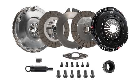 DKM Clutch - DKM Clutch BMW E9X 335i MS Organic Twin Disc Clutch Kit w/Flywheel (660 ft/lbs Torque)