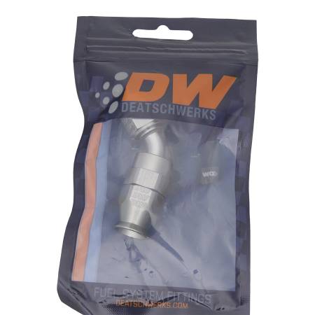 DeatschWerks - DeatschWerks 6AN Female Swivel 45-Degree Hose End PTFE (Incl. 1 Olive Insert)