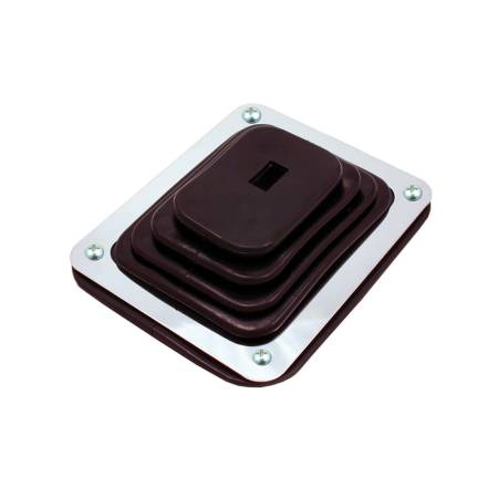 Spectre Performance - Spectre Shift Boot (Small) - Black Rubber w/Chrome Plated Steel Installation Ring