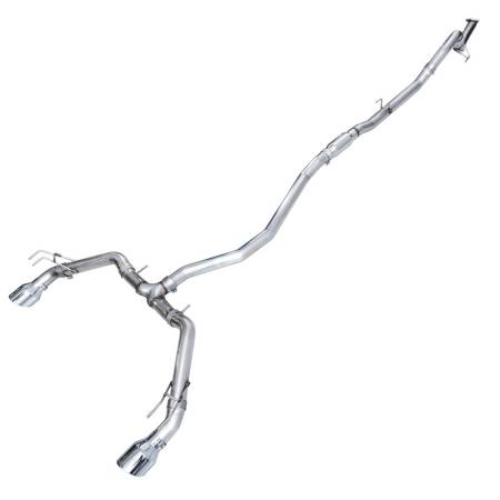 AWE Tuning - AWE 22+ Honda Civic Si/Acura Integra Track Edition Catback Exhaust - Dual Chrome Silver Tips