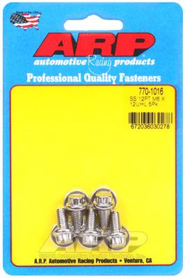 ARP - ARP M6 x 1.00 x 12 12pt SS bolts 770-1016