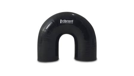 Vibrant Performance - Vibrant Performance 4 Ply Reinforced Silicone Elbow Connector - 1in ID x 5.875in Leg 180 Deg Elbow (BLACK)