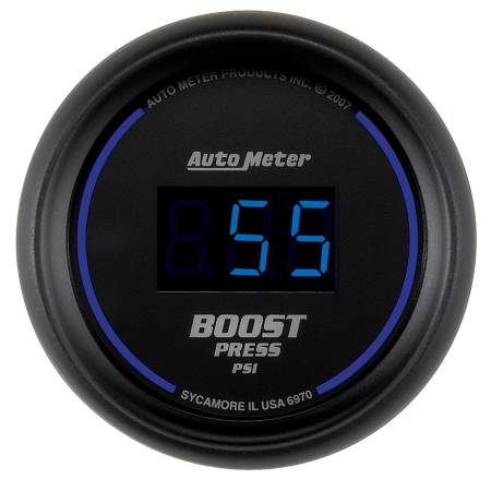 AutoMeter - AutoMeter Cobalt Digital 52mm Digital 5-60 PSI Boost Gauge