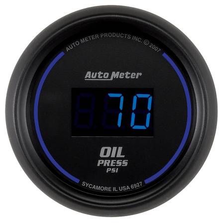 AutoMeter - AutoMeter Cobalt Digital 52.4mm Black 0-100psi Oil Pressure Gauge