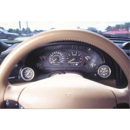 AutoMeter - AutoMeter 94-00 Ford Mustang 52mm Black Dual Instrument Cluster Bezel