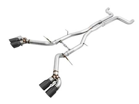 AWE Tuning - AWE 16-19 Chevy Camaro SS Non-Res Cat-Back Exhaust - Track Edition (Quad Diamond Black Tips)