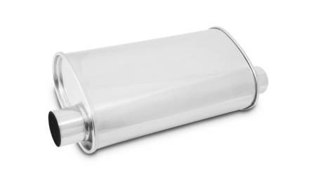 Vibrant Performance - Vibrant Performance StreetPower Oval Muffler 5in x 9in x 15in - 2.5in inlet/outlet (Offset-Offset Same Side)