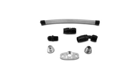 Vibrant Performance - Vibrant Performance Univ Top Mount Oil Drain Kit incl 20in PTFE lined S.S. hose Fitting