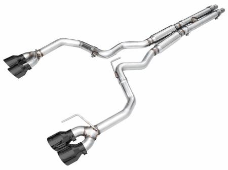 AWE Tuning - AWE 2024 Ford Mustang Dark Horse S650 RWD Track Edition Catback Exhaust w/ Quad Diamond Black Tips