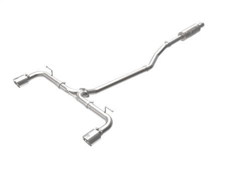 aFe Power (Advanced FLOW Engineering) - aFe Takeda 2-1/2in 304 SS Cat-Back Exhaust w/ Polished Tips 14-18 Mazda 3 L4 2.0L/2.5L