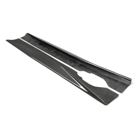 Anderson Composites - Anderson Composites 20-21 Chevrolet Corvette C8 Stingray Type-MB Carbon Fiber Rocker Panel Extension