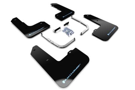 Rally Armor - Rally Armor 2019-2021 Hyundai Elantra N Line UR Black Mud Flap w/ Performance Blue Logo