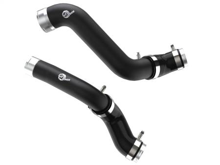 aFe Power (Advanced FLOW Engineering) - aFe BladeRunner Black Intercooler Hot & Cold Side Tubes Combo 19-20 GM Trucks 1500 L4-2.7L (t)