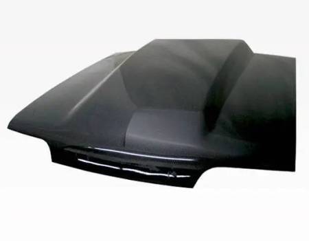 VIS Racing - VIS Racing Carbon Fiber Hood Cowl Induction Style for Ford MUSTANG 2DR 87-93