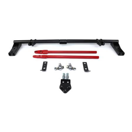 Innovative Mounts - Innovative 90-93 Accord H/F-Series Black Steel Competition Traction Bar Kit (H/F-Series engine)