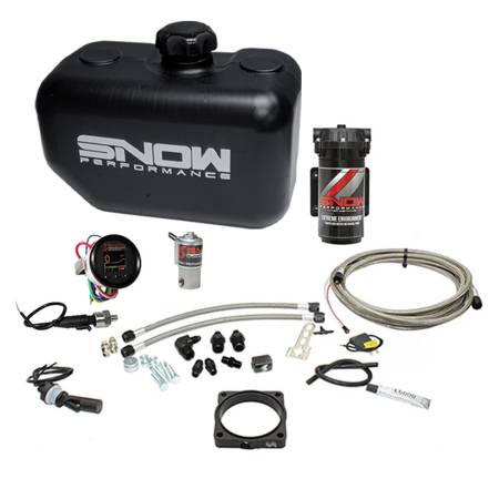 Snow Performance - Snow Performance 08+ Charger Stg 2 Boost Cooler F/I Water Injection Kit (SS Braided Line & 4AN)