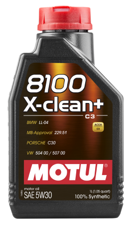 Motul - Motul 1L Synthetic Engine Oil 8100 5W30 X-CLEAN - LL04- MB 229.51- 504.00-507.00 - Case of 12