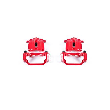 Power Stop - Power Stop 00-03 Cadillac DeVille Rear Red Calipers w/Brackets - Pair