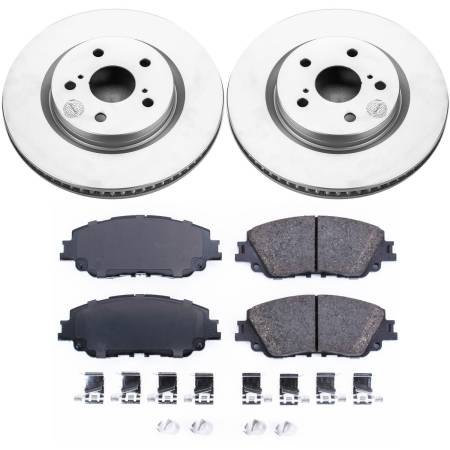 Power Stop - Power Stop 2019 Toyota Avalon Front Z17 Evolution Geomet Coated Brake Kit