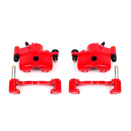 Power Stop - Power Stop 90-00 Honda Civic Front Red Calipers w/Brackets - Pair