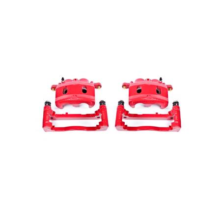Power Stop - Power Stop 07-08 Cadillac Escalade Front Red Calipers w/Brackets - Pair
