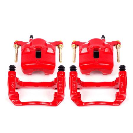 Power Stop - Power Stop 03-08 Pontiac Vibe Front Red Calipers w/Brackets - Pair