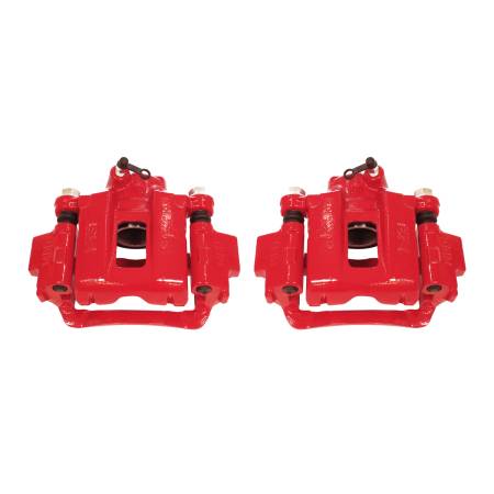 Power Stop - Power Stop 03-09 Toyota 4Runner Rear Red Calipers w/Brackets - Pair