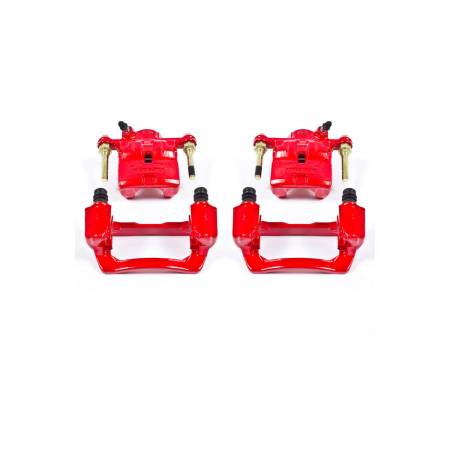 Power Stop - Power Stop 09-13 Subaru Forester Rear Red Calipers w/Brackets - Pair