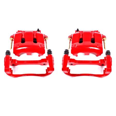 Power Stop - Power Stop 05-14 Ford Mustang Front Red Calipers w/Brackets - Pair