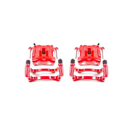 Power Stop - Power Stop 99-04 Jeep Grand Cherokee Front Red Calipers w/Brackets - Pair