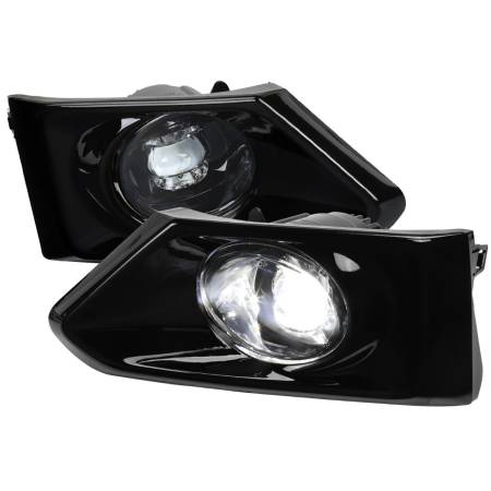 Spec'D Tuning Products - Spec-D 2019-2021 Nissan Altima 12v/6w LED Fog Lights Kit (Chrome Housing/Clear Lens)