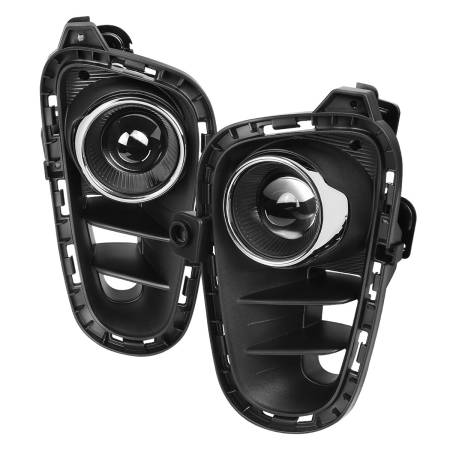 Spec'D Tuning Products - Spec-D 2018-2020 Kia Rio 9006 12v/51w Projector Fog Lights Kit (Chrome Housing/Clear Lens)