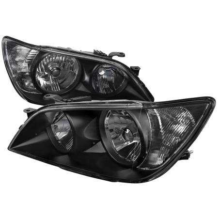 Spec'D Tuning Products - Spec-D 2001-2005 Lexus IS300 Factory Style Crystal Headlights (Matte Black Housing/Clear Lens)