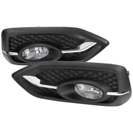 Spec'D Tuning Products - Spec-D 2014-2015 Honda Civic Coupe H11 Fog Lights Kit (Chrome Housing/Clear Lens)