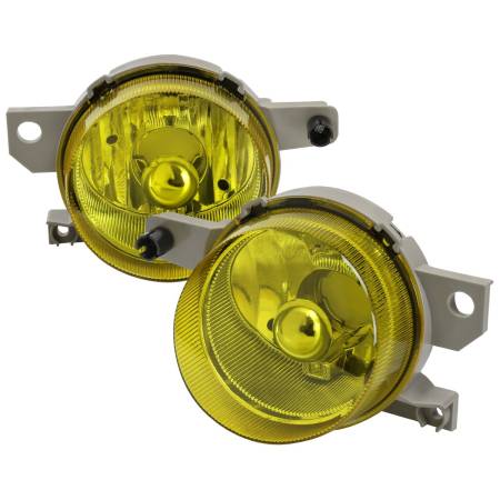 Spec'D Tuning Products - Spec-D 1993-1997 Honda Civic Del Sol Fog Lights (Chrome Housing/Yellow Lens)