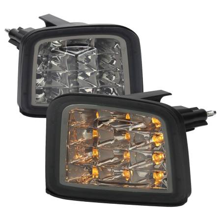 Spec'D Tuning Products - Spec-D 2015-2021 Subaru WRX / 2015-2017 WRX STI Sequential Front Bumper LED Turn Signal Lights (Chrome Housing/Smoke Lens)