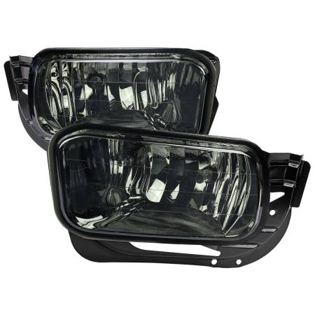 Spec'D Tuning Products - Spec-D 2009-2012 Dodge RAM 1500/ 2010-2018 RAM 2500/3500 H10 Fog Lights (Chrome Housing/Smoke Lens)