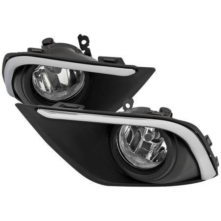 Spec'D Tuning Products - Spec-D 2016-2020 Mitsubishi Outlander H16 Fog Lights Kit (Chrome Housing/Clear Lens)
