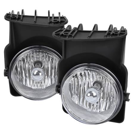 Spec'D Tuning Products - Spec-D 2003-2006 GMC Sierra / 2007 Sierra Classic H10 Fog Lights Kit (Chrome Housing/Clear Lens)