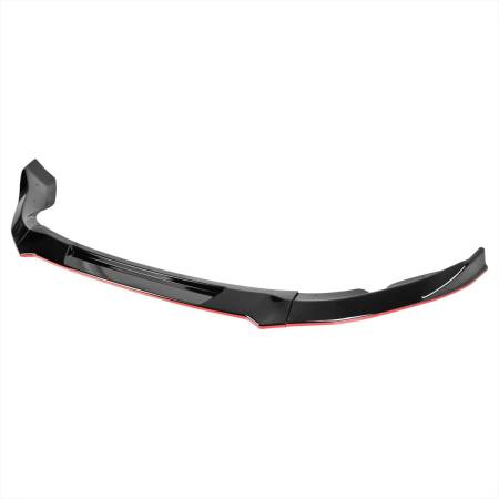 Spec'D Tuning Products - Spec-D 2009-2012 Nissan 370Z Glossy Black/Red Trim 3PC Front Bumper Lip Splitter Kit