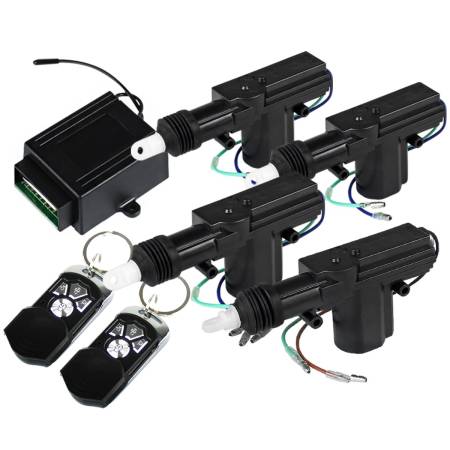 Spec'D Tuning Products - Spec-D Universal Remote Keyless Power Door Lock/Unlock Entry Kit w/ 4-Function Remote Controls